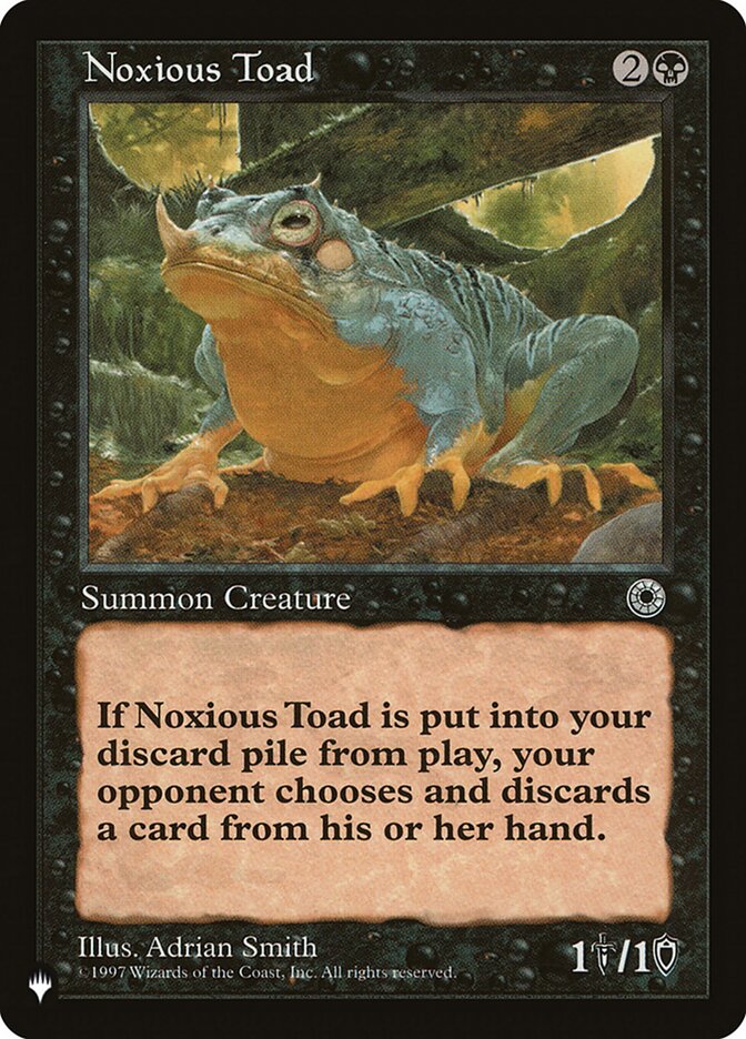 Noxious Toad [The List] | Tables and Towers