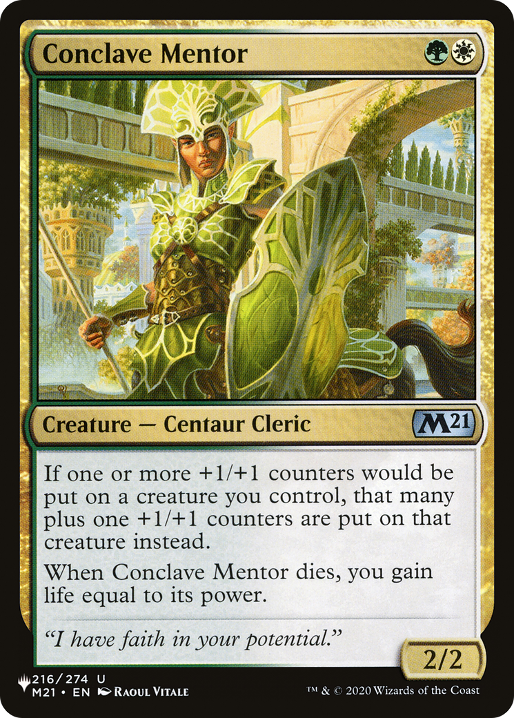 Conclave Mentor [The List Reprints] | Tables and Towers