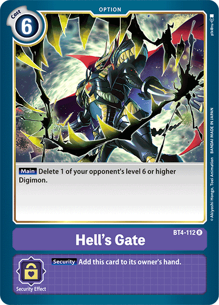 Hell's Gate [BT4-112] [Great Legend] | Tables and Towers