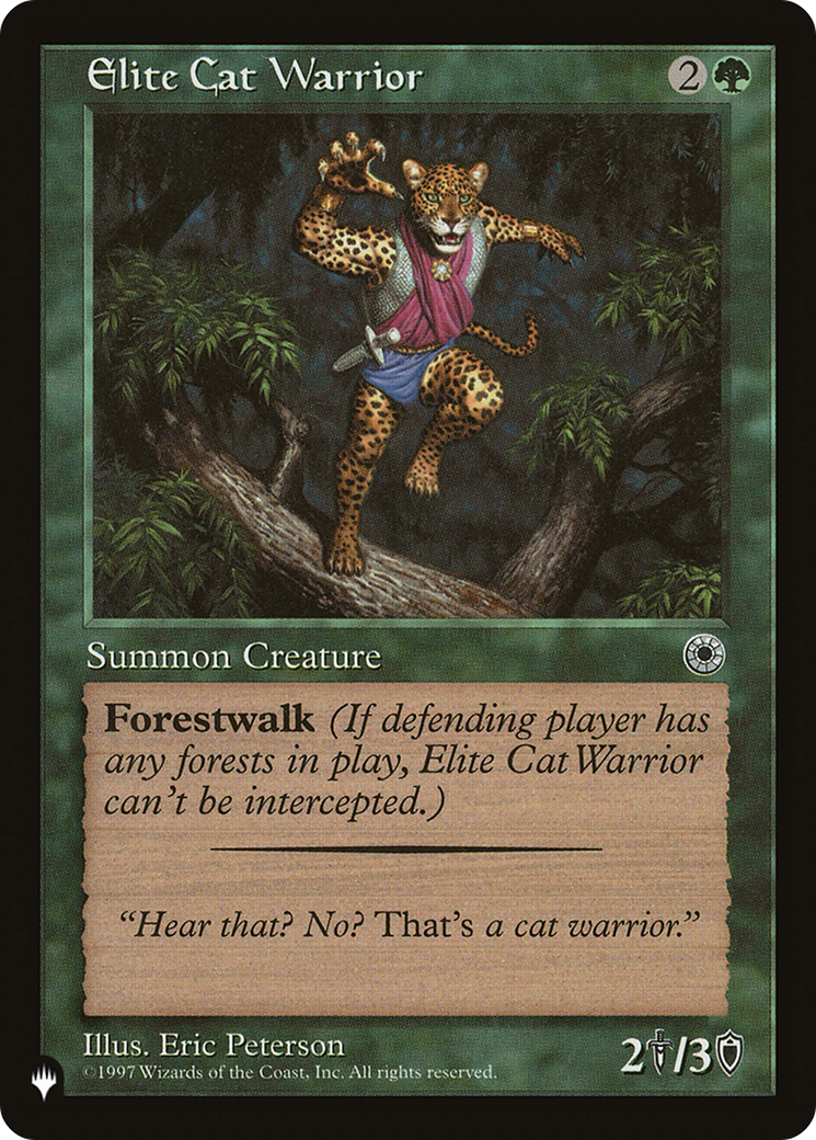 Elite Cat Warrior (Flavor Text) [The List Reprints] | Tables and Towers