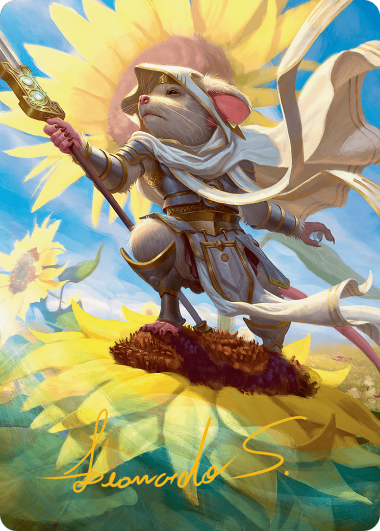 Elspeth, Sun's Champion Art Card (Gold-Stamped Signature) [Bloomburrow Art Series] | Tables and Towers