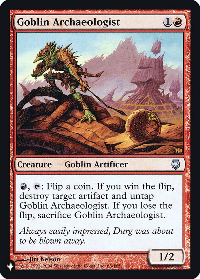 Goblin Archaeologist [Secret Lair: Heads I Win, Tails You Lose] | Tables and Towers