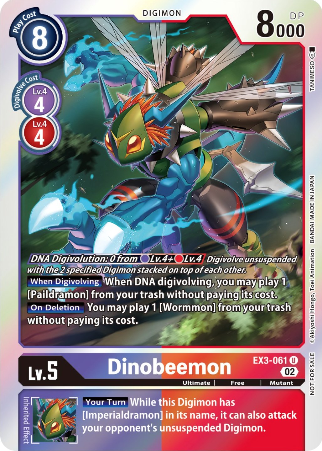 Dinobeemon [EX3-061] (Alternate Art) [Draconic Roar] | Tables and Towers