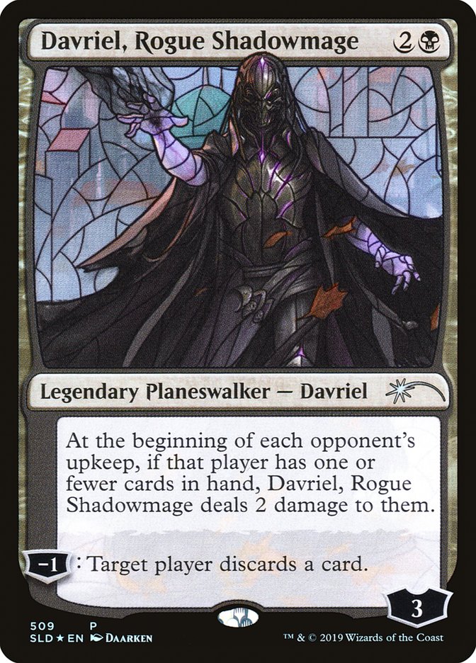 Davriel, Rogue Shadowmage (Stained Glass) [Secret Lair Drop Promos] | Tables and Towers