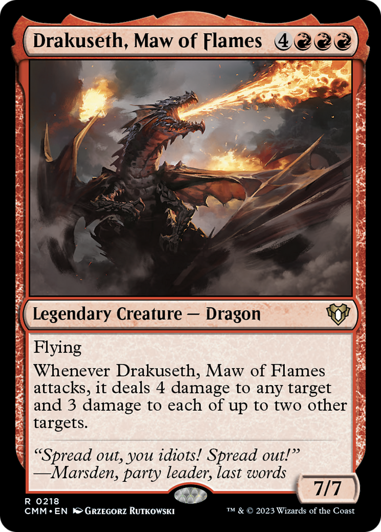 Drakuseth, Maw of Flames [Commander Masters] | Tables and Towers