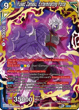 Fused Zamasu, Exterminating Force (BT16-129) [Realm of the Gods] | Tables and Towers