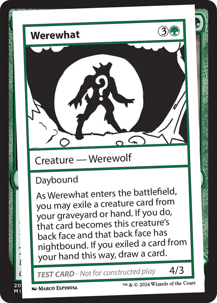 Werewhat [Mystery Booster 2 Playtest Cards] | Tables and Towers