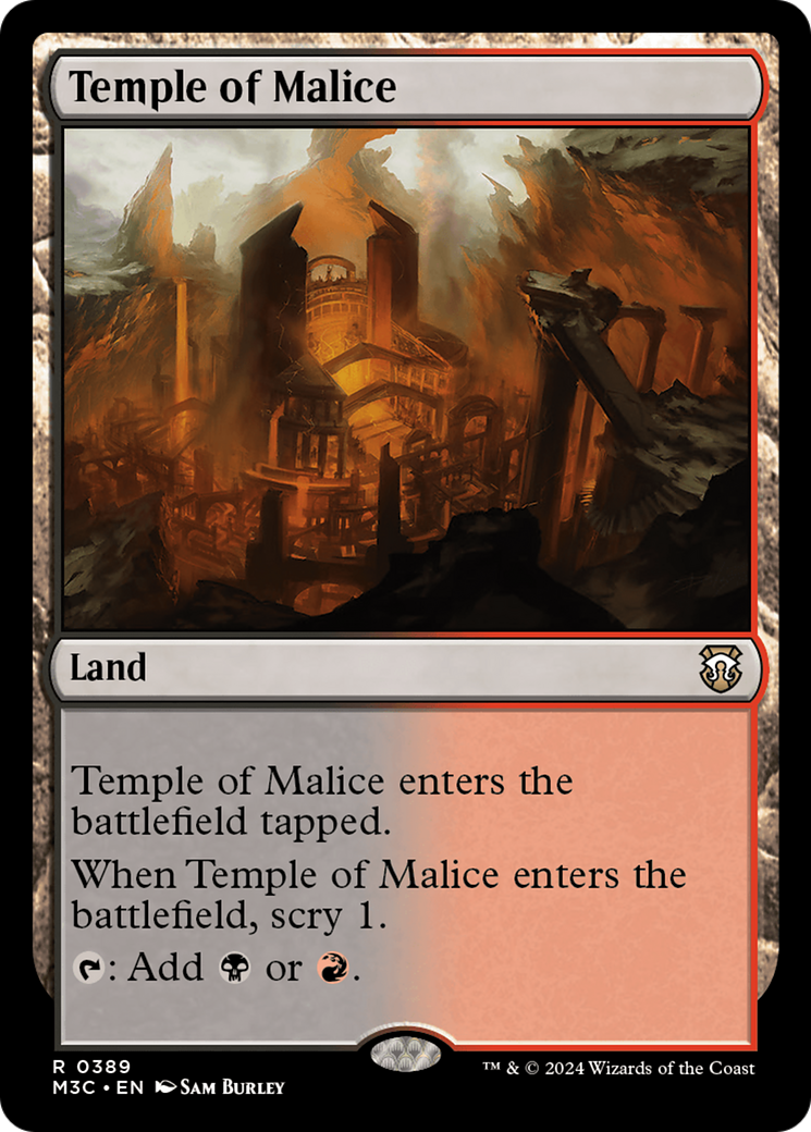 Temple of Malice (Ripple Foil) [Modern Horizons 3 Commander] | Tables and Towers