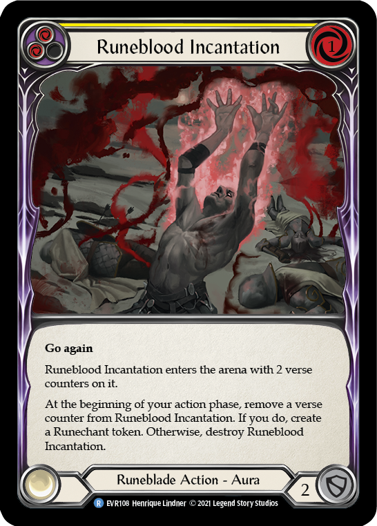 Runeblood Incantation (Yellow) [EVR108] (Everfest)  1st Edition Normal | Tables and Towers