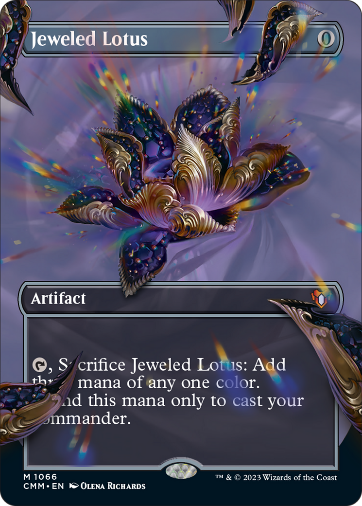 Jeweled Lotus (Borderless Textured Foil Frame Break) [Commander Masters] | Tables and Towers