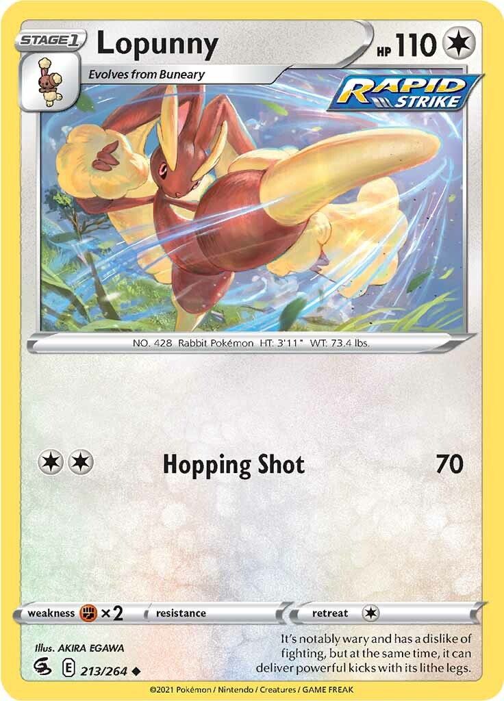 Lopunny (213/264) [Sword & Shield: Fusion Strike] | Tables and Towers