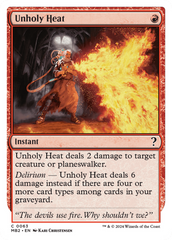 Unholy Heat (White Border) [Mystery Booster 2] | Tables and Towers