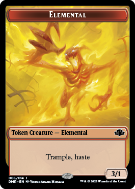 Insect // Elemental Double-Sided Token [Dominaria Remastered Tokens] | Tables and Towers