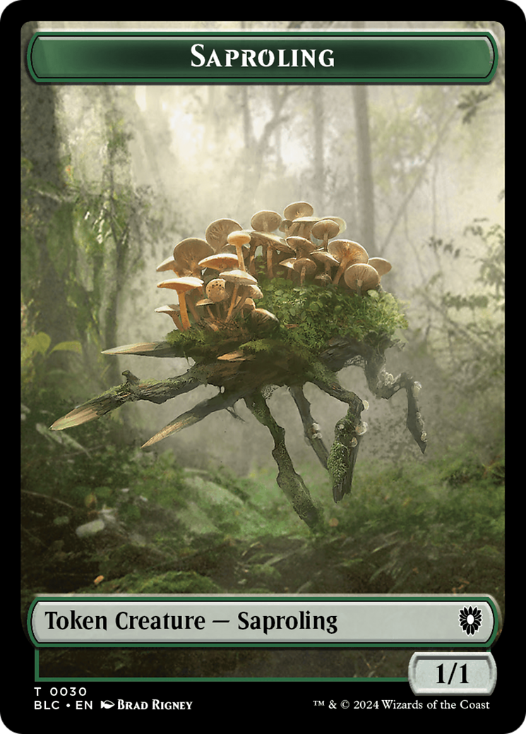 Hamster // Saproling Double-Sided Token [Bloomburrow Commander Tokens] | Tables and Towers