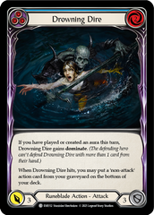 Drowning Dire (Blue) [EVR112] (Everfest)  1st Edition Rainbow Foil | Tables and Towers