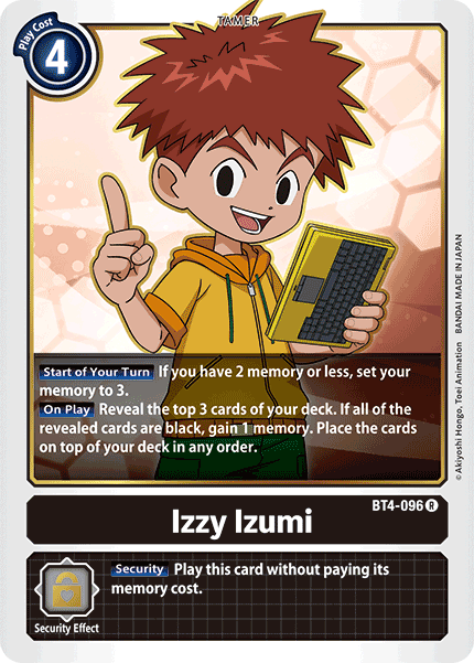 Izzy Izumi [BT4-096] [Great Legend] | Tables and Towers