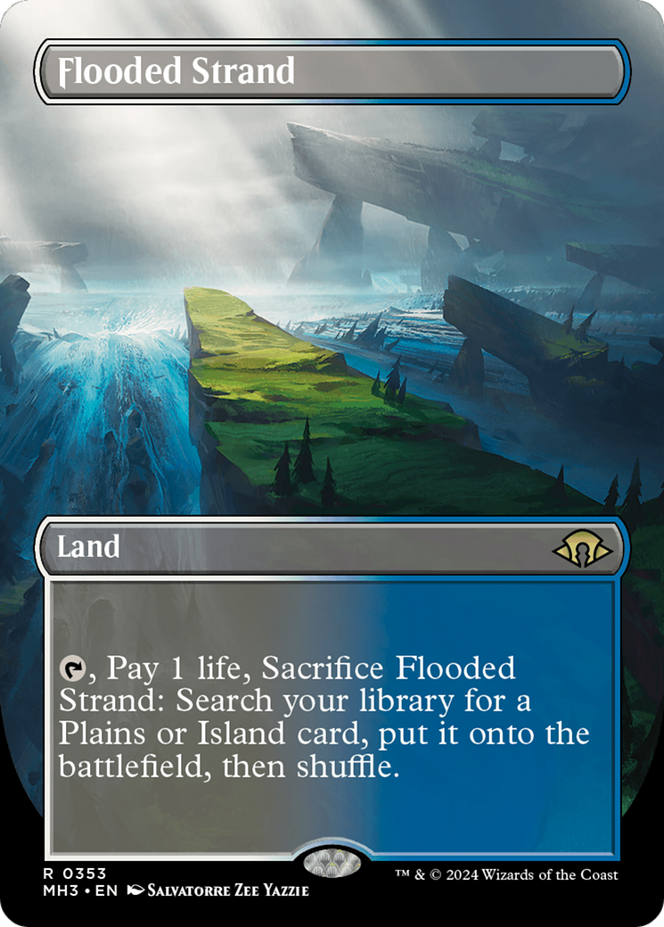 Flooded Strand (Borderless) [Modern Horizons 3] | Tables and Towers