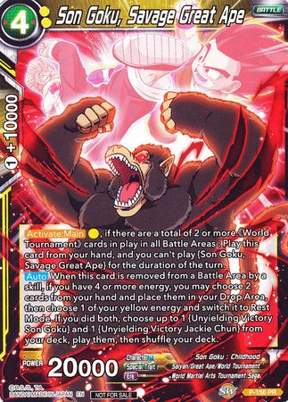 Son Goku, Savage Great Ape (Power Booster) (P-156) [Promotion Cards] | Tables and Towers