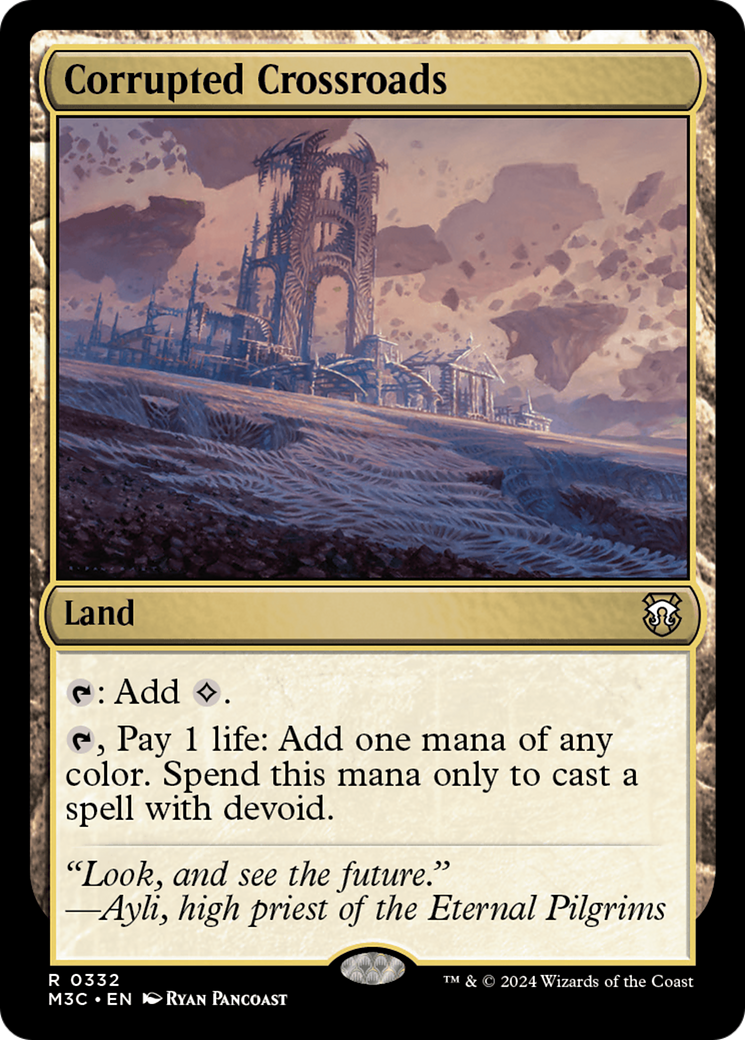 Corrupted Crossroads (Ripple Foil) [Modern Horizons 3 Commander] | Tables and Towers