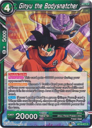 Ginyu the Bodysnatcher (BT10-077) [Rise of the Unison Warrior 2nd Edition] | Tables and Towers