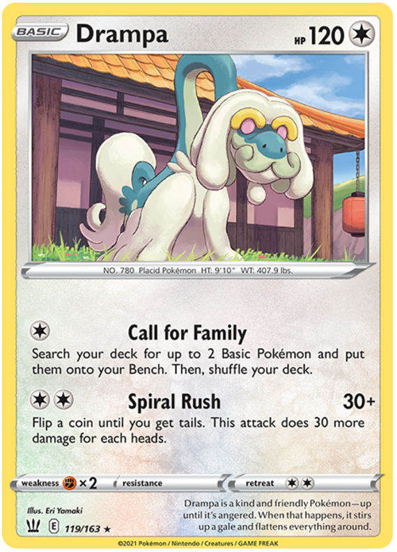 Drampa (119/163) [Sword & Shield: Battle Styles] | Tables and Towers