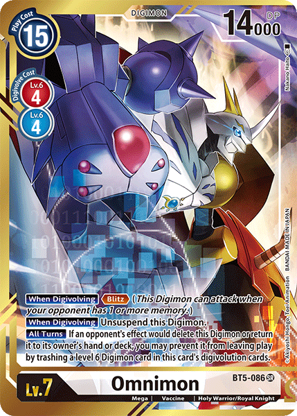 Omnimon [BT5-086] (Alternate Art - Nakano Haito) [Battle of Omni] | Tables and Towers