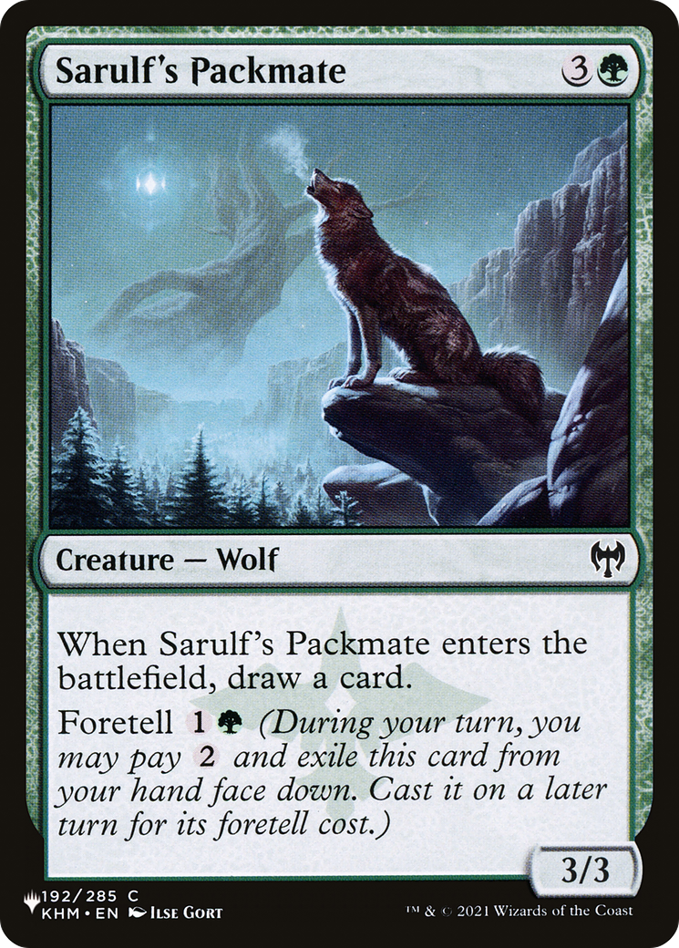 Sarulf's Packmate [The List Reprints] | Tables and Towers