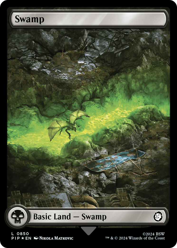 Swamp (0850) (Surge Foil) [Fallout] | Tables and Towers