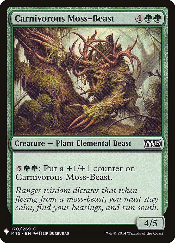 Carnivorous Moss-Beast [Mystery Booster] | Tables and Towers