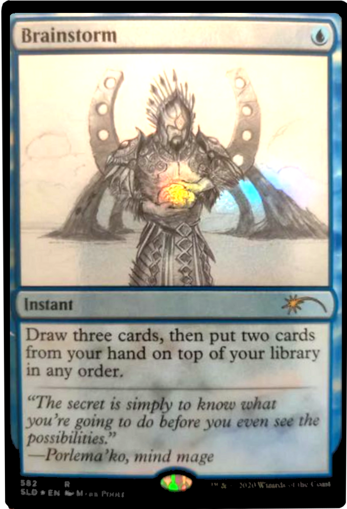 Brainstorm (Sketch) [Secret Lair Drop Promos] | Tables and Towers