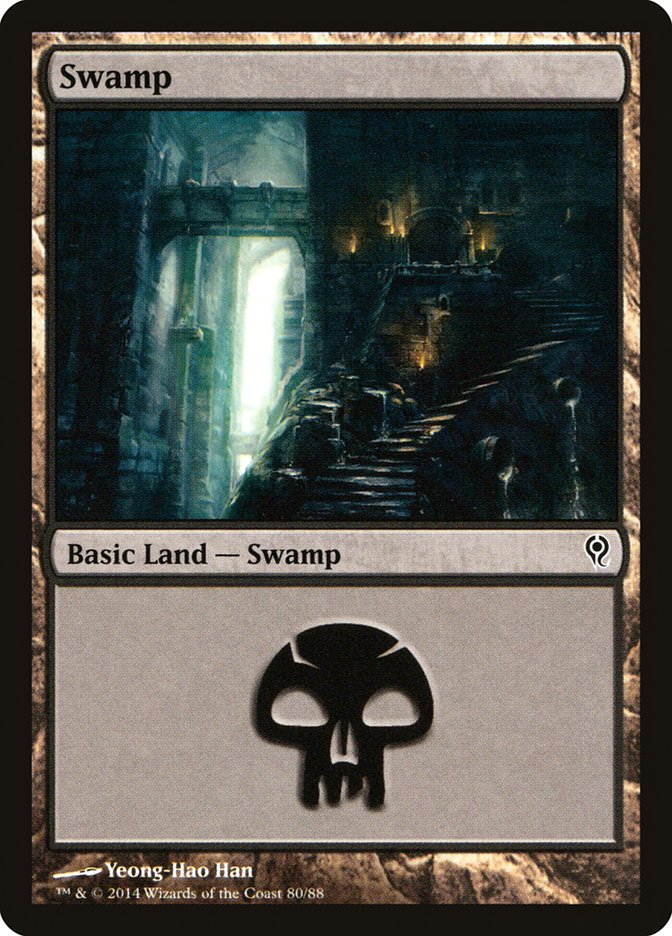 Swamp (80) [Duel Decks: Jace vs. Vraska] | Tables and Towers