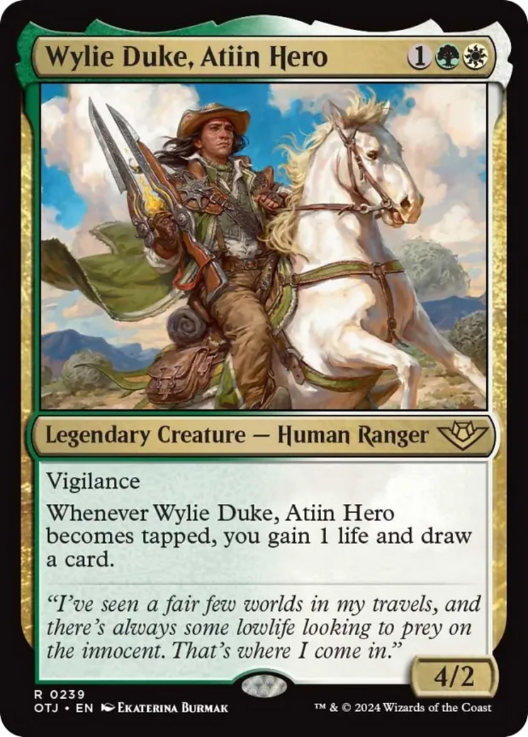 Wylie Duke, Atiin Hero [Outlaws of Thunder Junction] | Tables and Towers