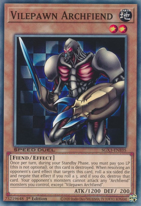 Vilepawn Archfiend [SXG3-ENE05] Common | Tables and Towers