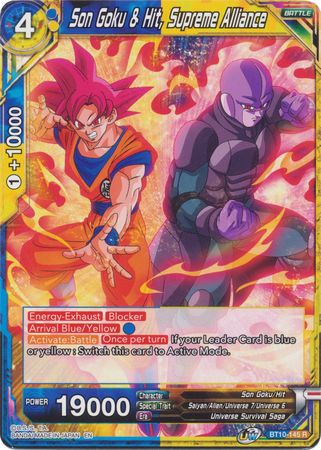 Son Goku & Hit, Supreme Alliance (BT10-145) [Rise of the Unison Warrior 2nd Edition] | Tables and Towers