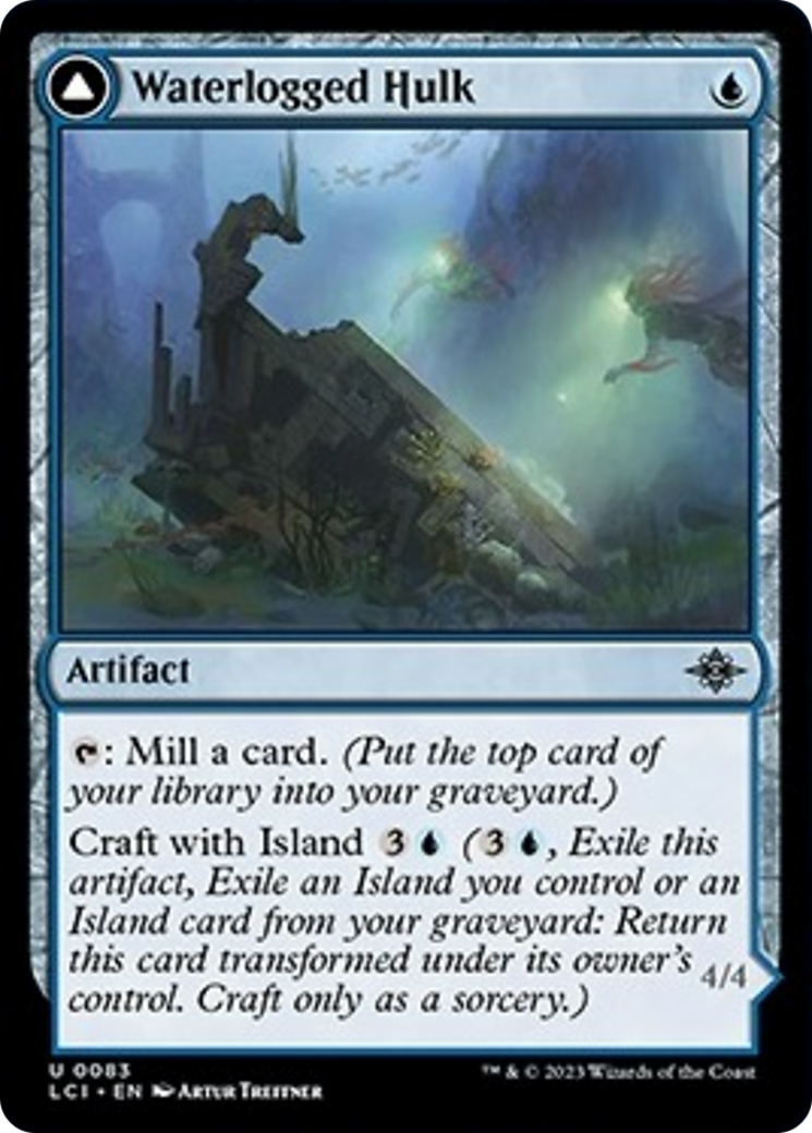 Waterlogged Hulk // Watertight Gondola [The Lost Caverns of Ixalan] | Tables and Towers