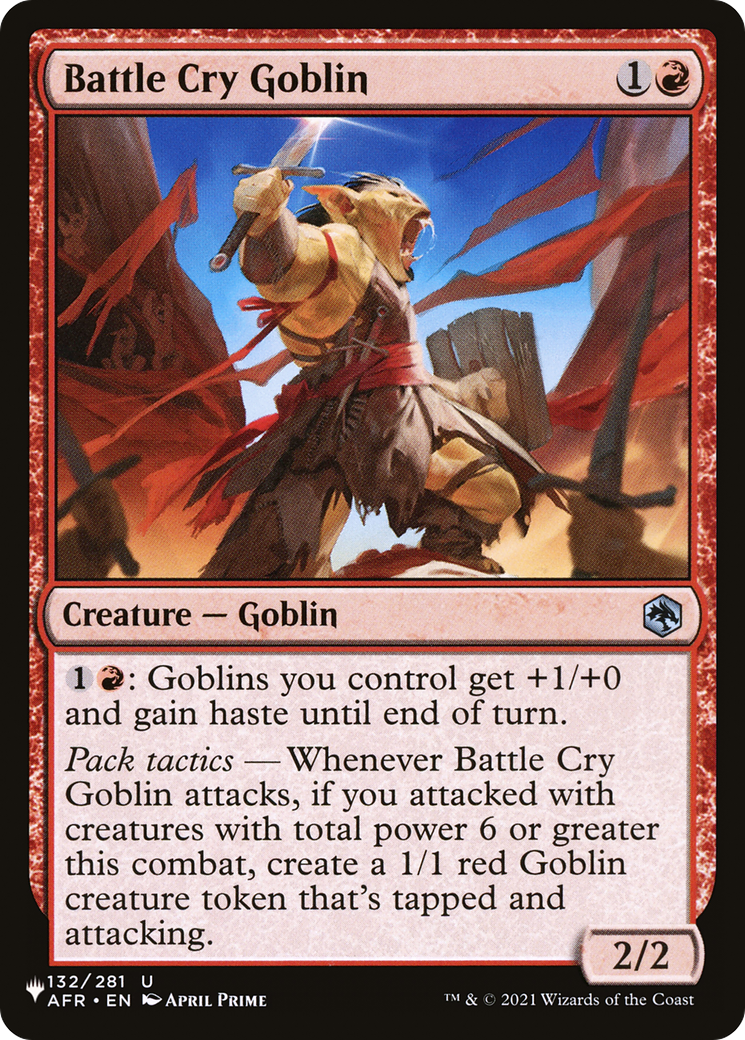 Battle Cry Goblin [The List Reprints] | Tables and Towers