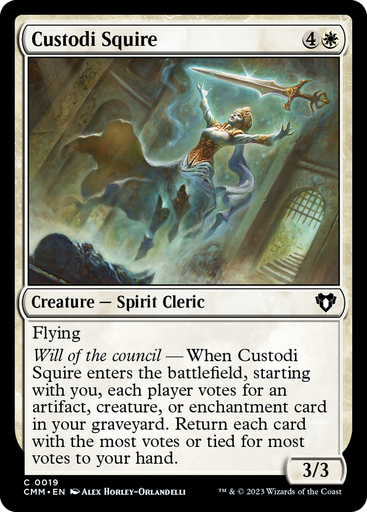 Custodi Squire [Commander Masters] | Tables and Towers