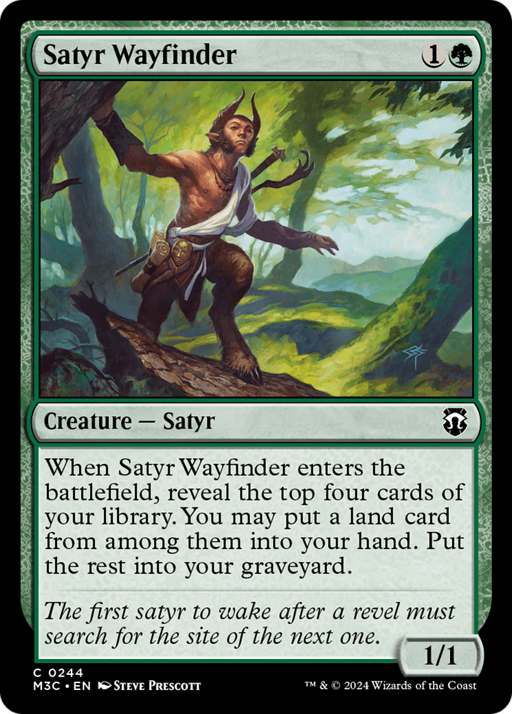 Satyr Wayfinder (Ripple Foil) [Modern Horizons 3 Commander] | Tables and Towers