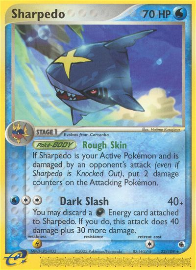 Sharpedo (22/109) [EX: Ruby & Sapphire] | Tables and Towers