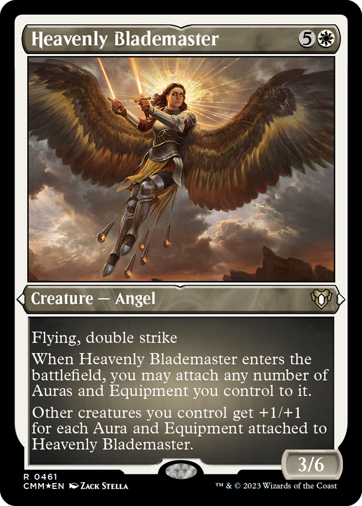 Heavenly Blademaster (Foil Etched) [Commander Masters] | Tables and Towers