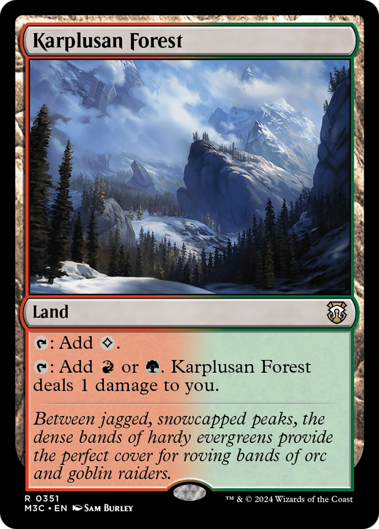 Karplusan Forest (Ripple Foil) [Modern Horizons 3 Commander] | Tables and Towers