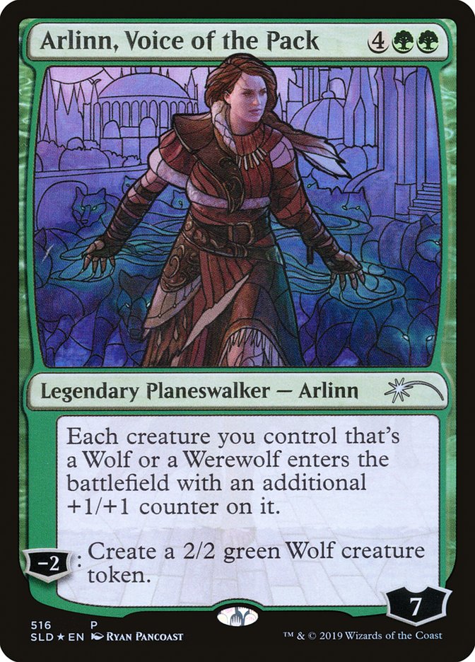 Arlinn, Voice of the Pack (Stained Glass) [Secret Lair Drop Promos] | Tables and Towers