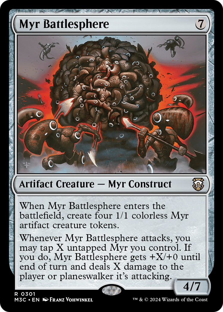 Myr Battlesphere (Ripple Foil) [Modern Horizons 3 Commander] | Tables and Towers