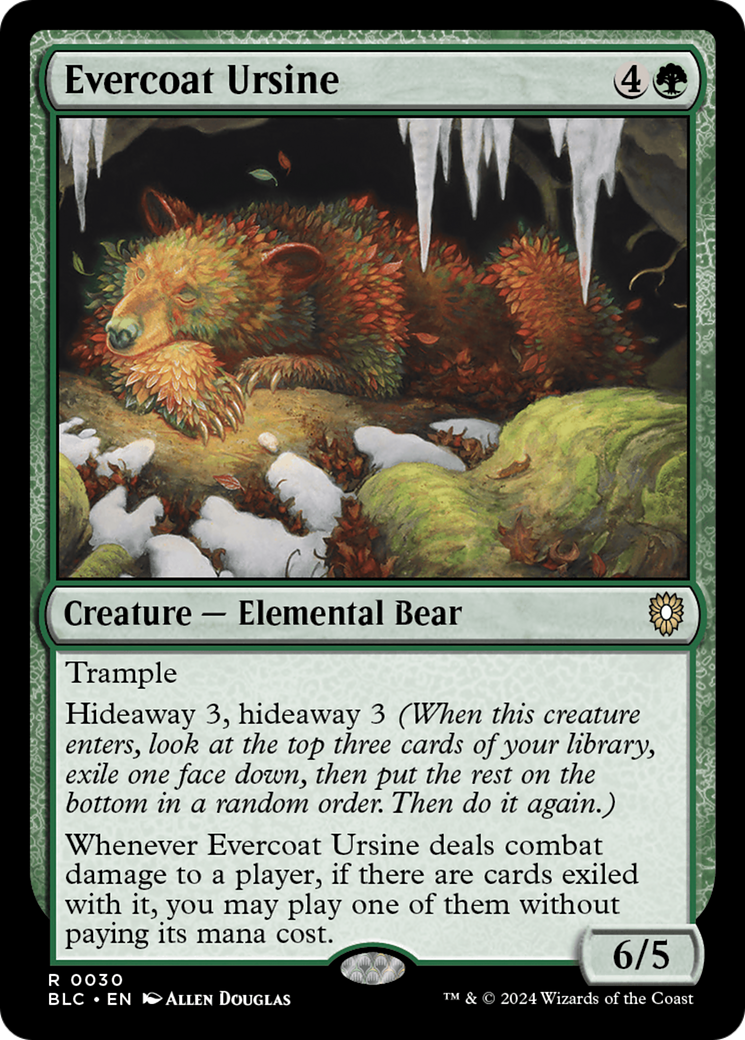 Evercoat Ursine [Bloomburrow Commander] | Tables and Towers