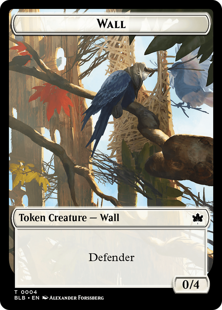 Wall Token [Bloomburrow Tokens] | Tables and Towers