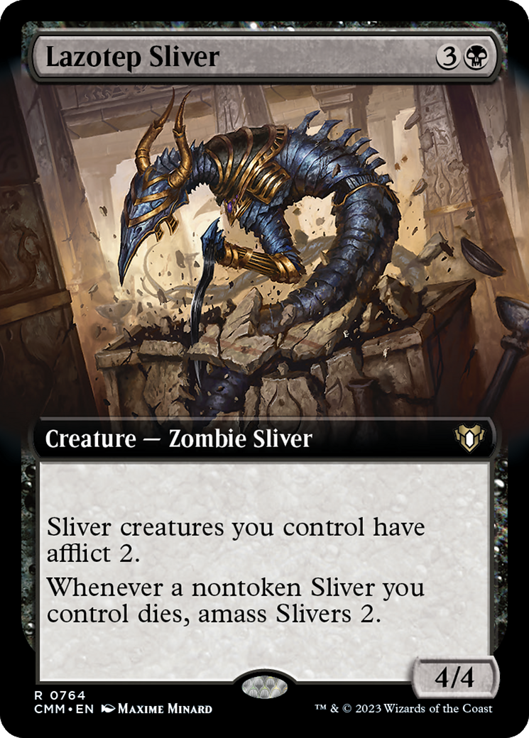 Lazotep Sliver (Extended Art) [Commander Masters] | Tables and Towers