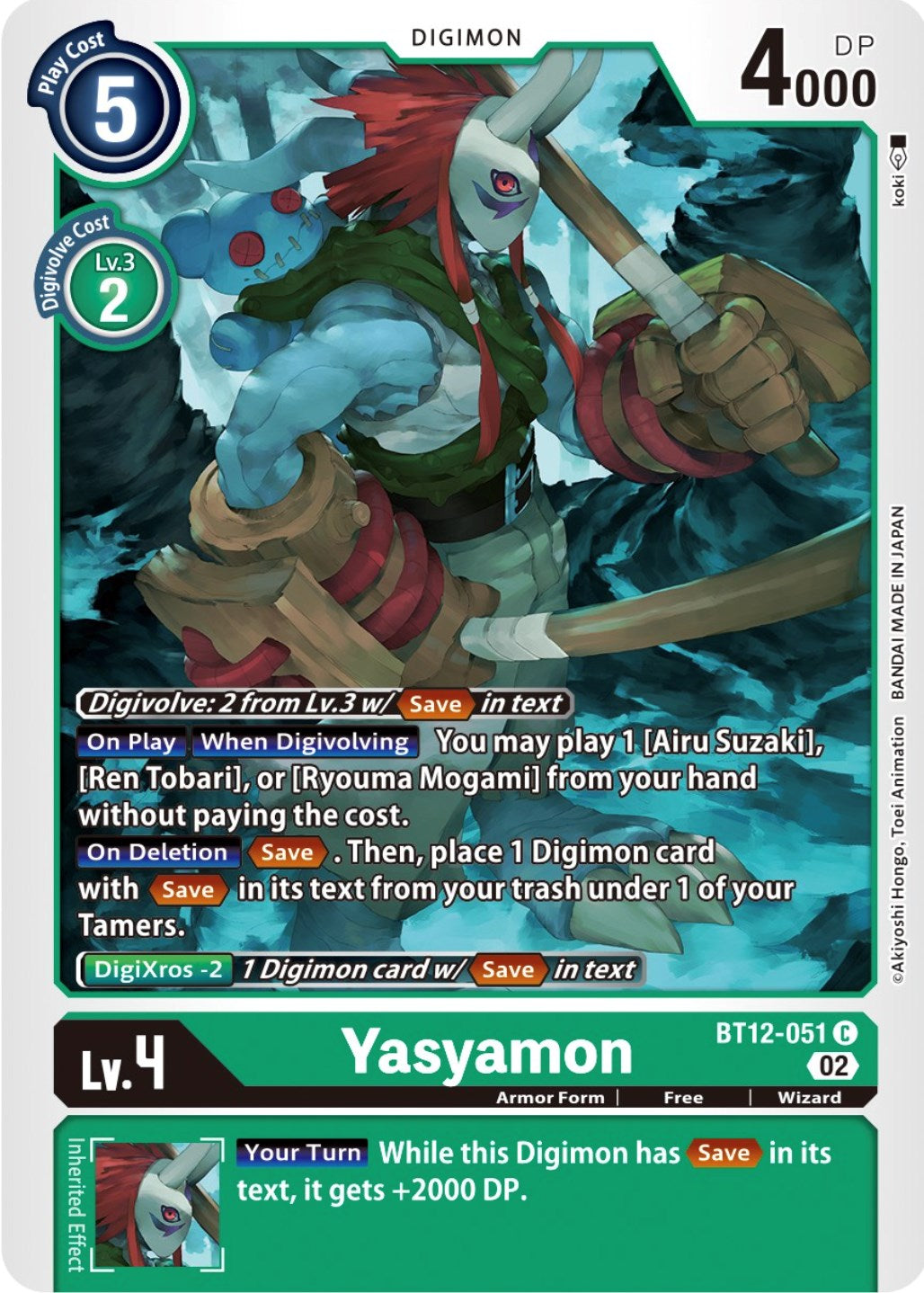 Yasyamon [BT12-051] [Across Time] | Tables and Towers