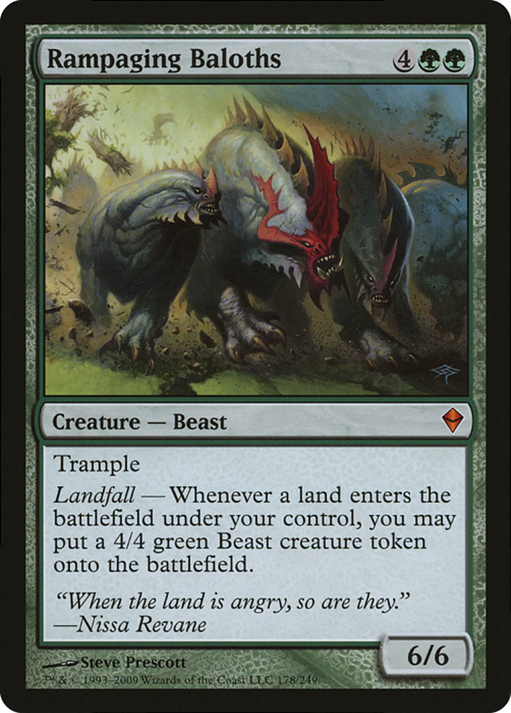 Rampaging Baloths (Zendikar) (Oversized) [Oversize Cards] | Tables and Towers