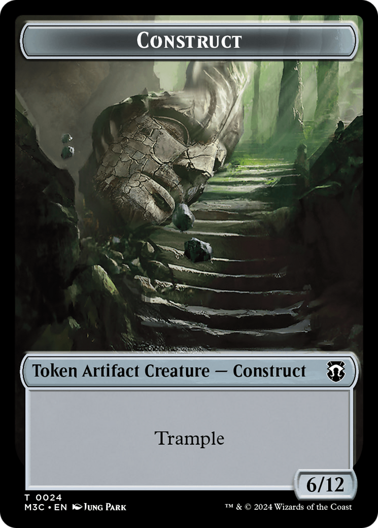 Construct // Myr Double-Sided Token [Modern Horizons 3 Commander Tokens] | Tables and Towers