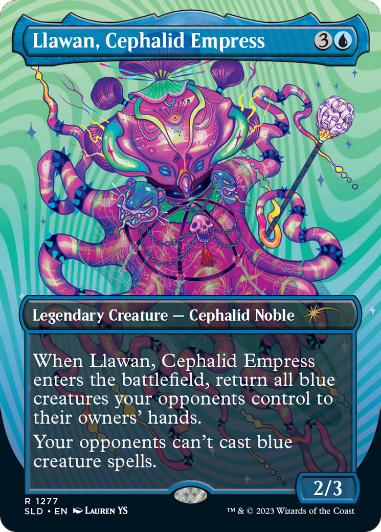 Llawan, Cephalid Empress (Borderless) [Secret Lair Drop Series] | Tables and Towers